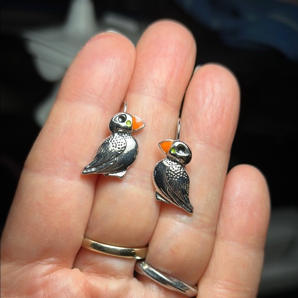 3/$25 Puffin Bird Earrings - Picture 1 of 4